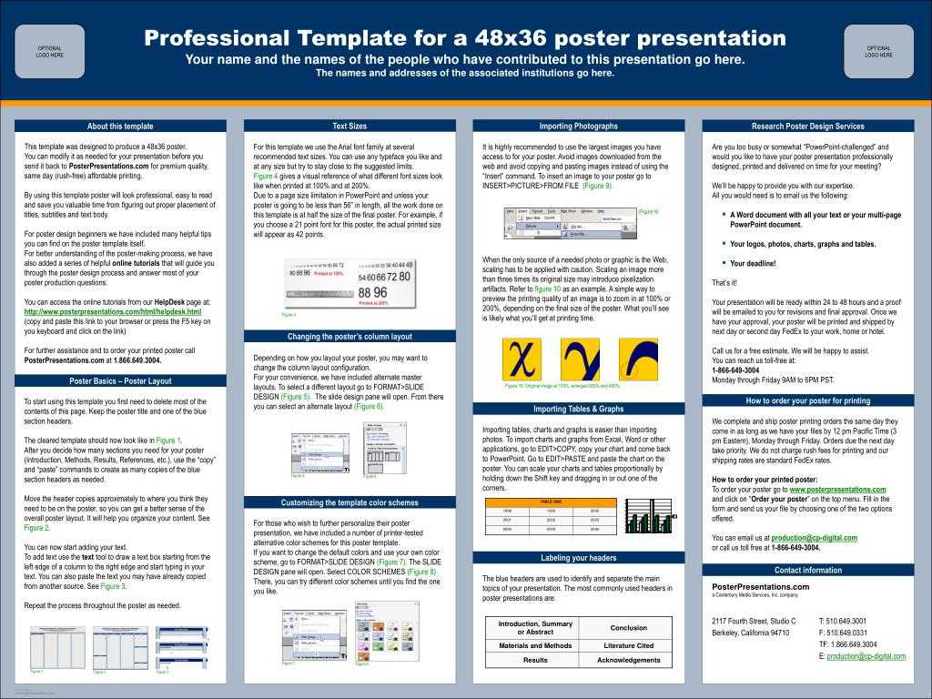 Poster Presentation Ppt – Falep.midnightpig.co Intended For Powerpoint Academic Poster Template