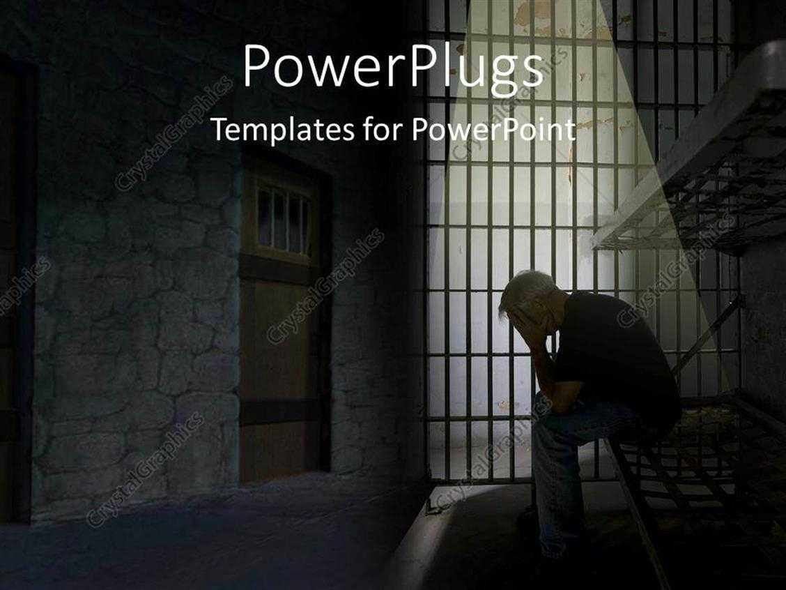 Powerpoint Template: Depression In Jail (17751) With Regard To Depression Powerpoint Template