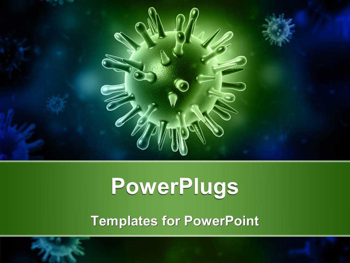 Powerpoint Template: Medical Theme Depicting Isolated Regarding Virus Powerpoint Template Free Download