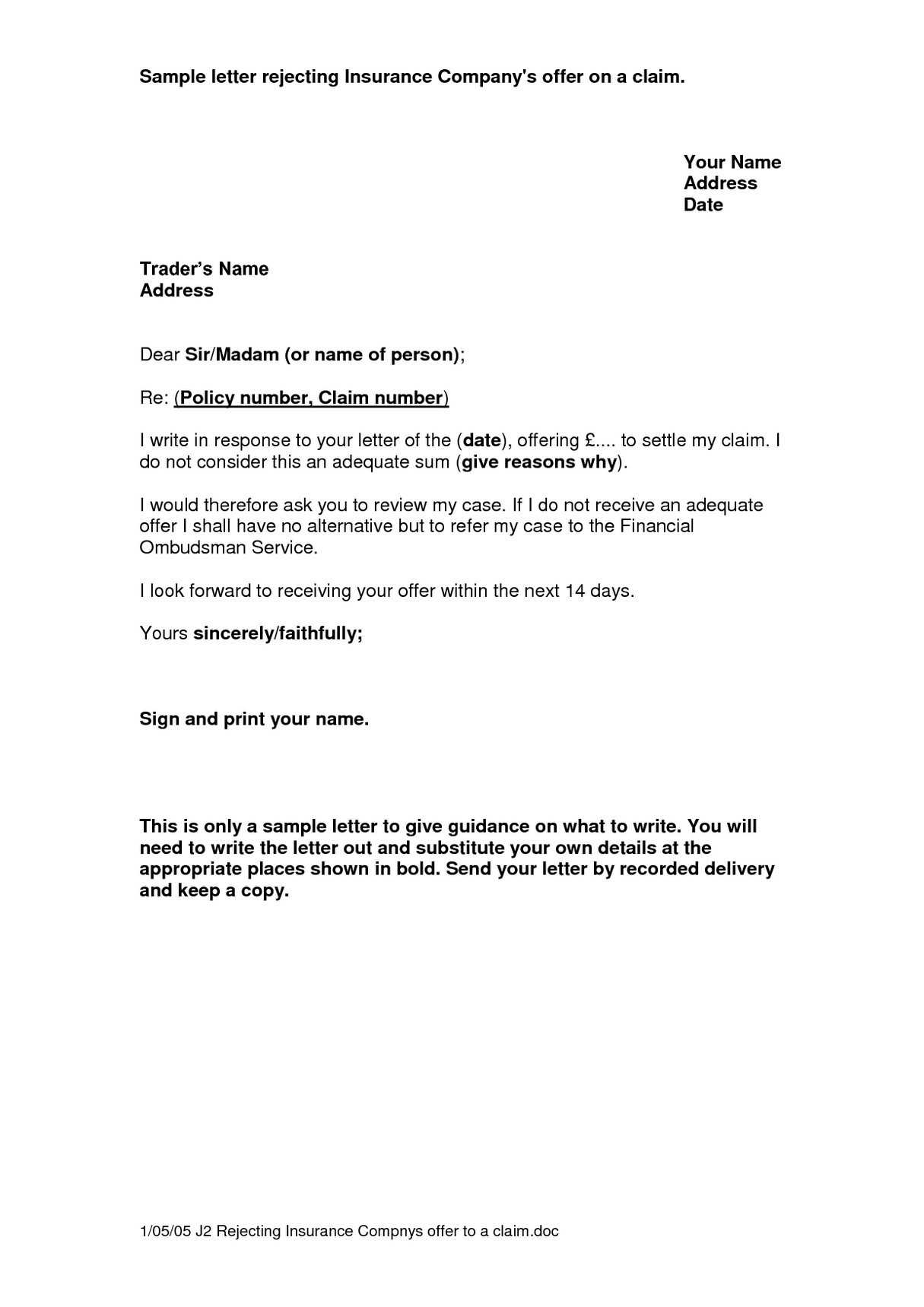 Ppi Cover Letter – Dalep.midnightpig.co For Ppi Claim Letter Template For Credit Card