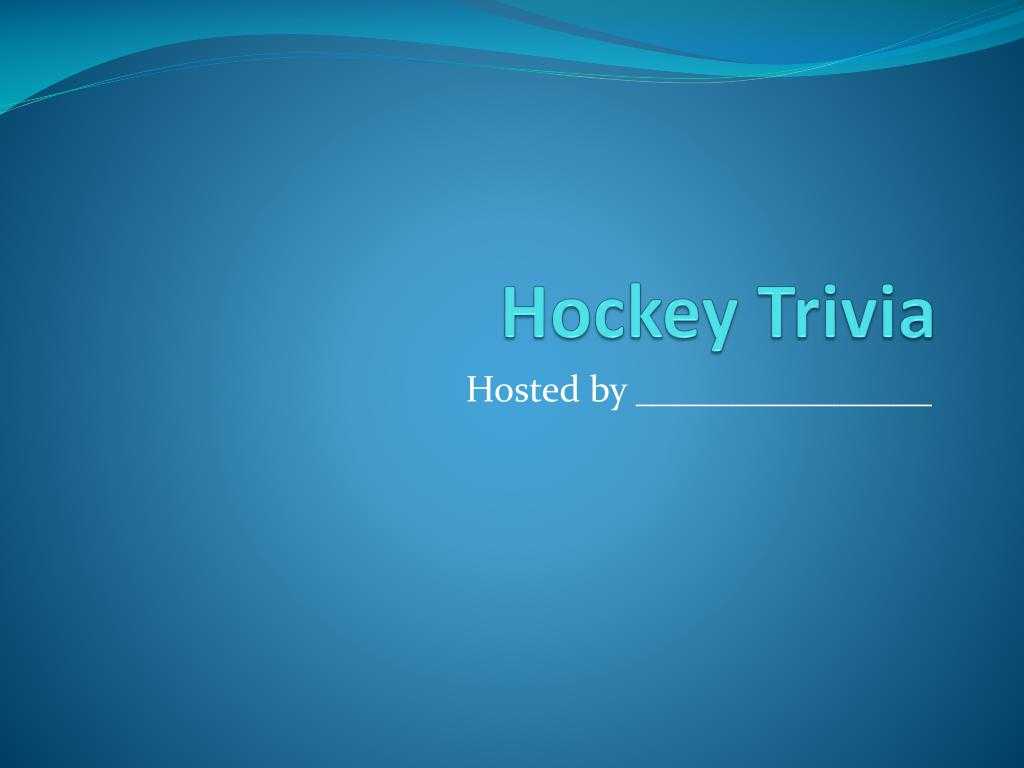 Ppt – Hockey Trivia Powerpoint Presentation, Free Download Within Trivia Powerpoint Template