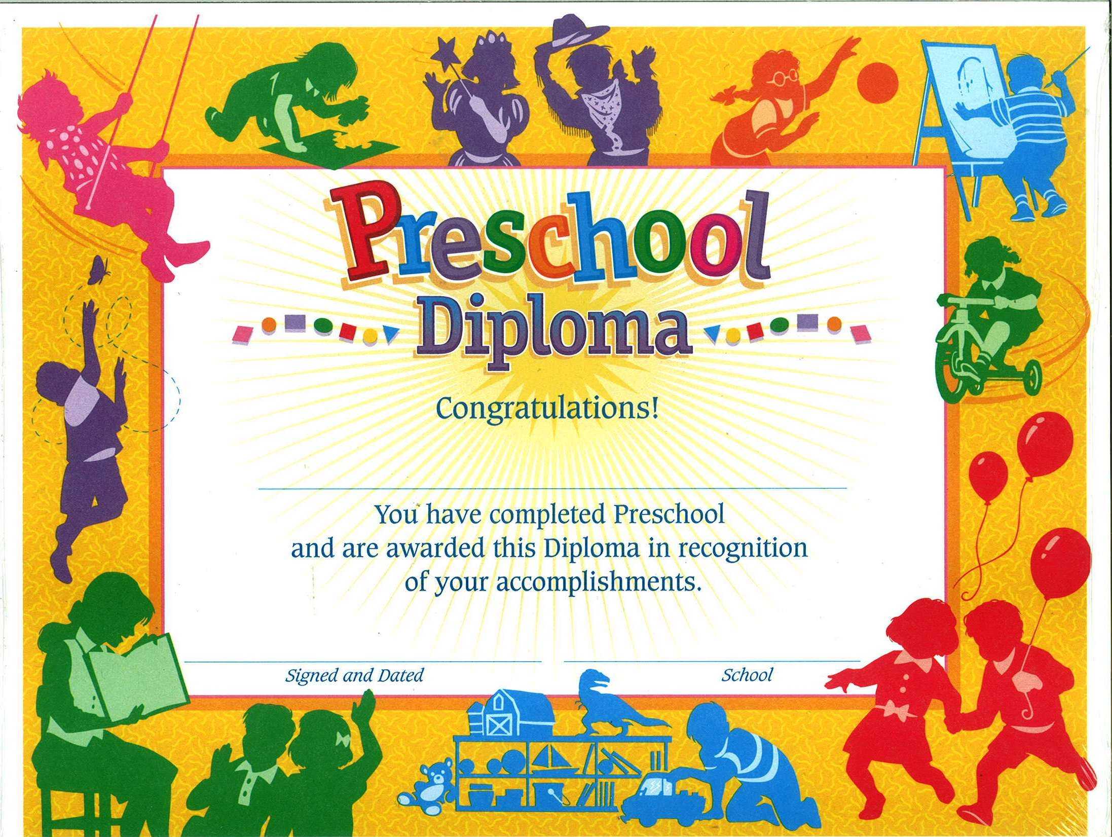 Pre School Certificate – Calep.midnightpig.co Throughout Free Printable Graduation Certificate Templates
