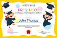 Pre School Graduation Certificate - Falep.midnightpig.co intended for Preschool Graduation Certificate Template Free