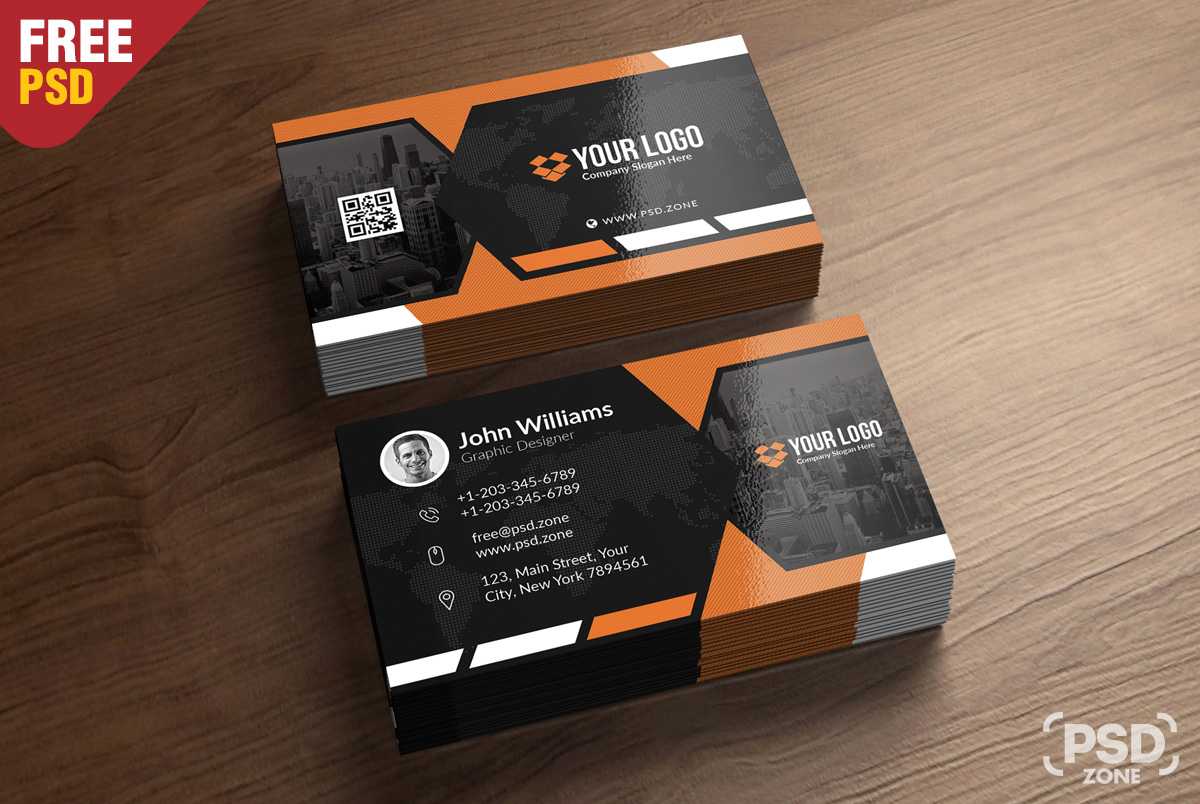 Premium Business Card Templates Free Psd – Psd Zone For Psd Visiting Card Templates