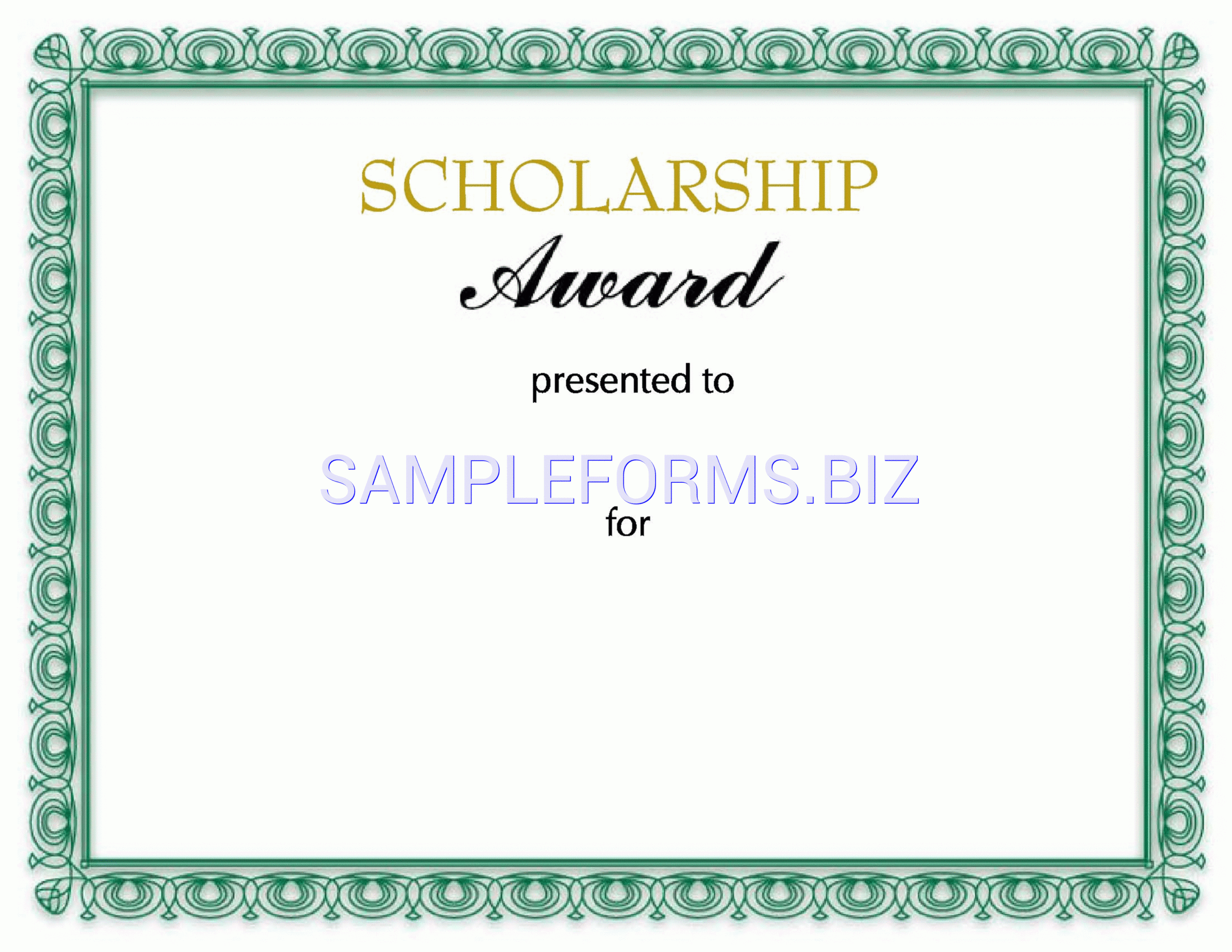 Preview Pdf Scholarship Award Certificate, 1 Pertaining To Scholarship Certificate Template
