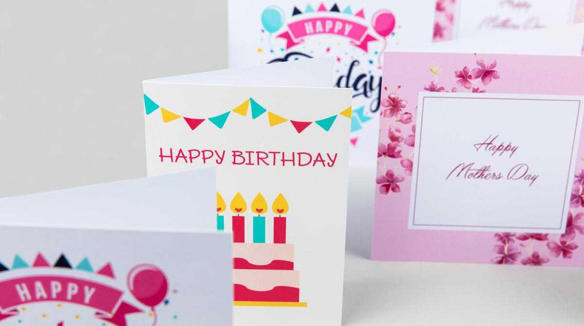 Print Greeting Cards | Custom Greeting Cards | Digital With Birthday Card Indesign Template