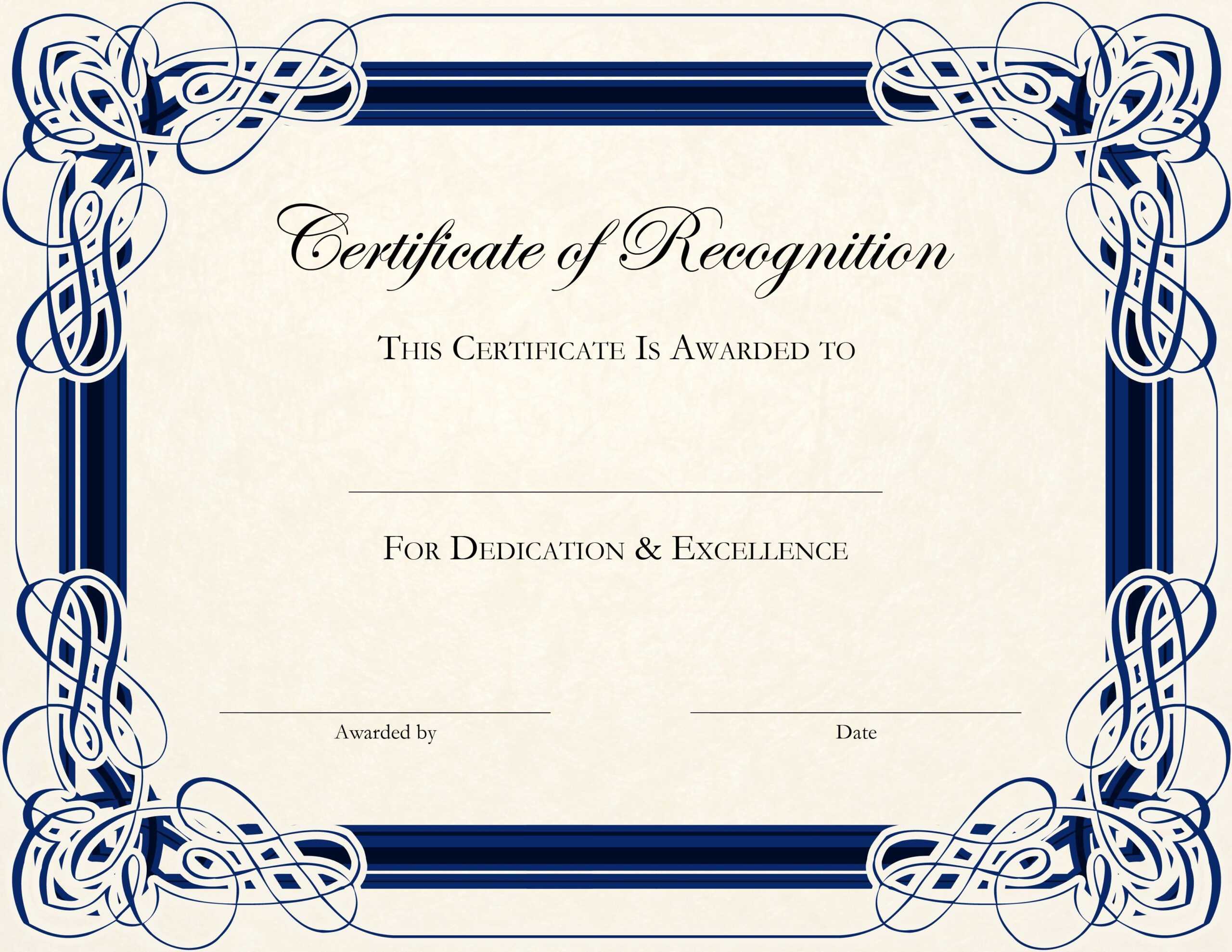 Printable Certificate Template | Room Surf Intended For Generic Certificate Template
