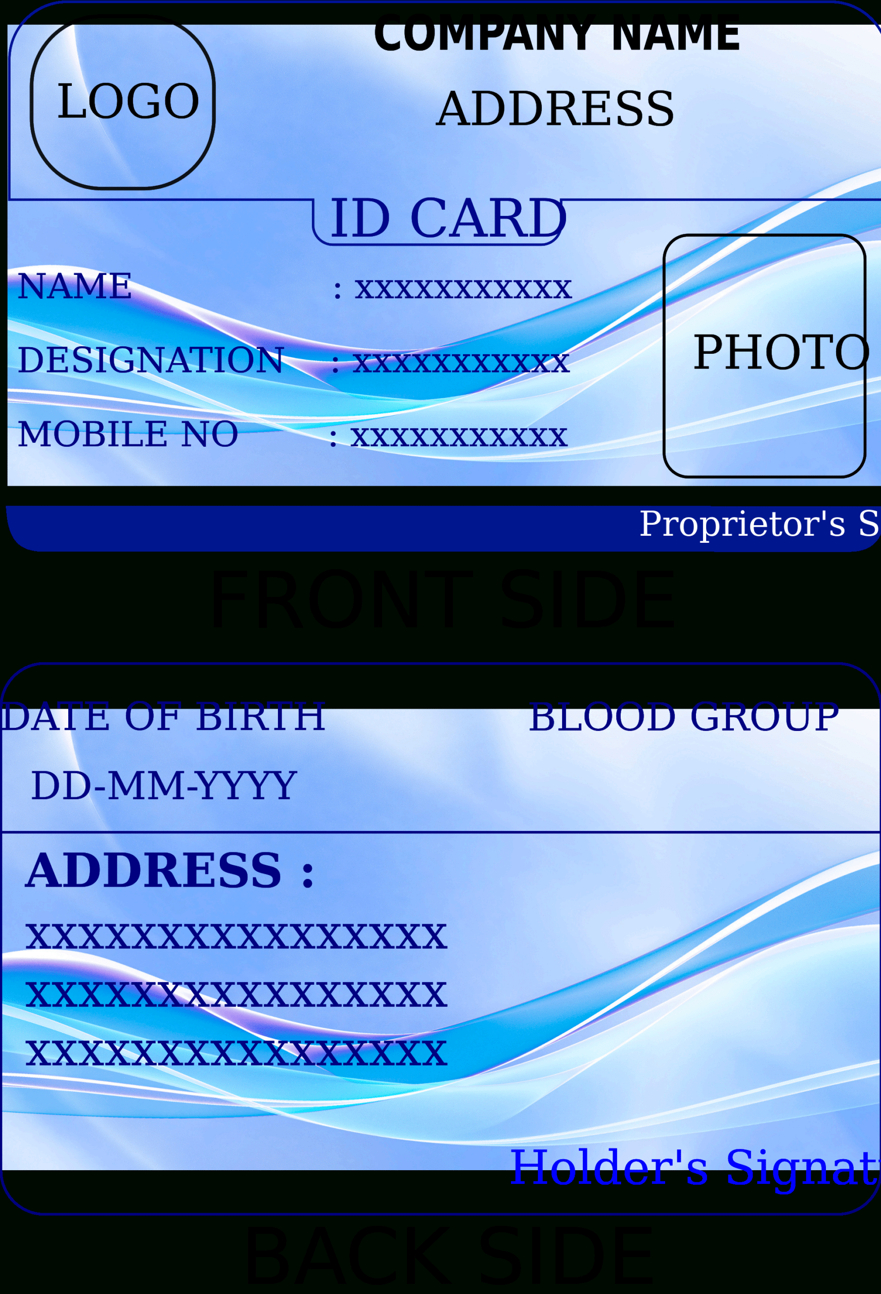 Printable Id Cards Templates – Falep.midnightpig.co For Faculty Id Card Template