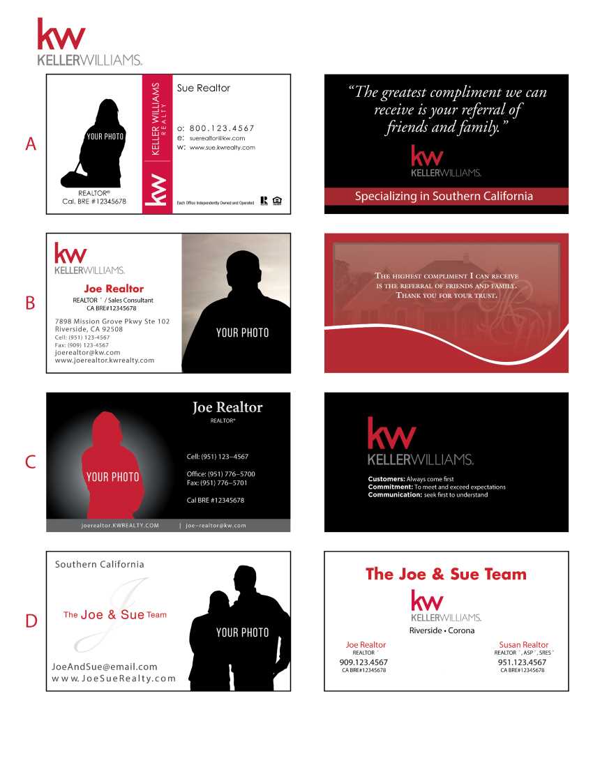 Printing Connection · Keller Williams Business Cards Throughout Keller Williams Business Card Templates