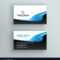 Professional Blue Wave Business Card Template Pertaining To Professional Name Card Template