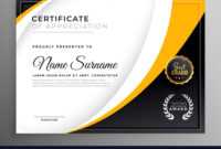 Professional Certificate Template Diploma Award intended for Professional Award Certificate Template