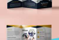 Professional Corporate Tri-Fold Brochure Free Psd Template inside Free Three Fold Brochure Template