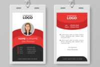 Professional Employee Id Card Template throughout Work Id Card Template