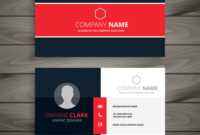 Professional Red Business Card Template intended for Professional Name Card Template