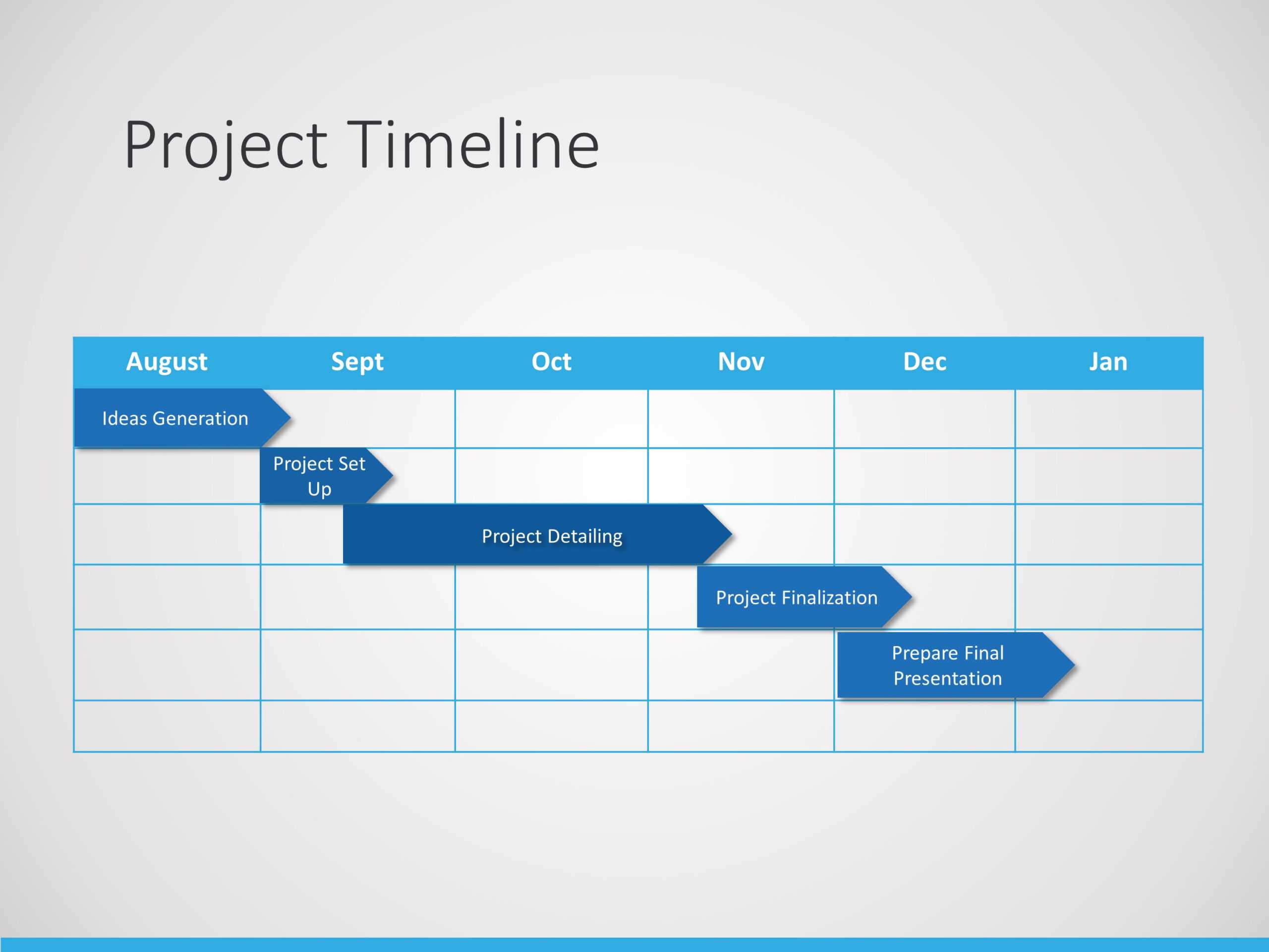 Project Timeline Powerpoint Template 2 | Project Planning For Project Schedule Template Powerpoint