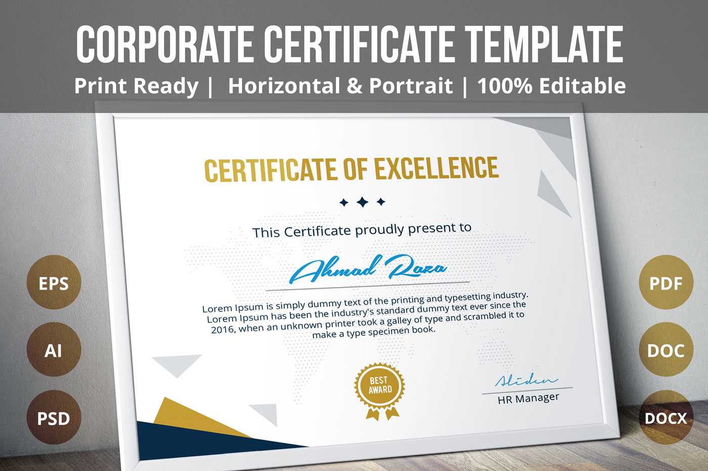 Psd Certificate Template On Behance Intended For Ownership Certificate Template