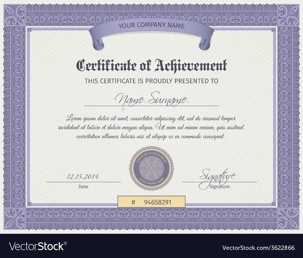 Qualification Certificate Template Throughout Qualification Certificate Template