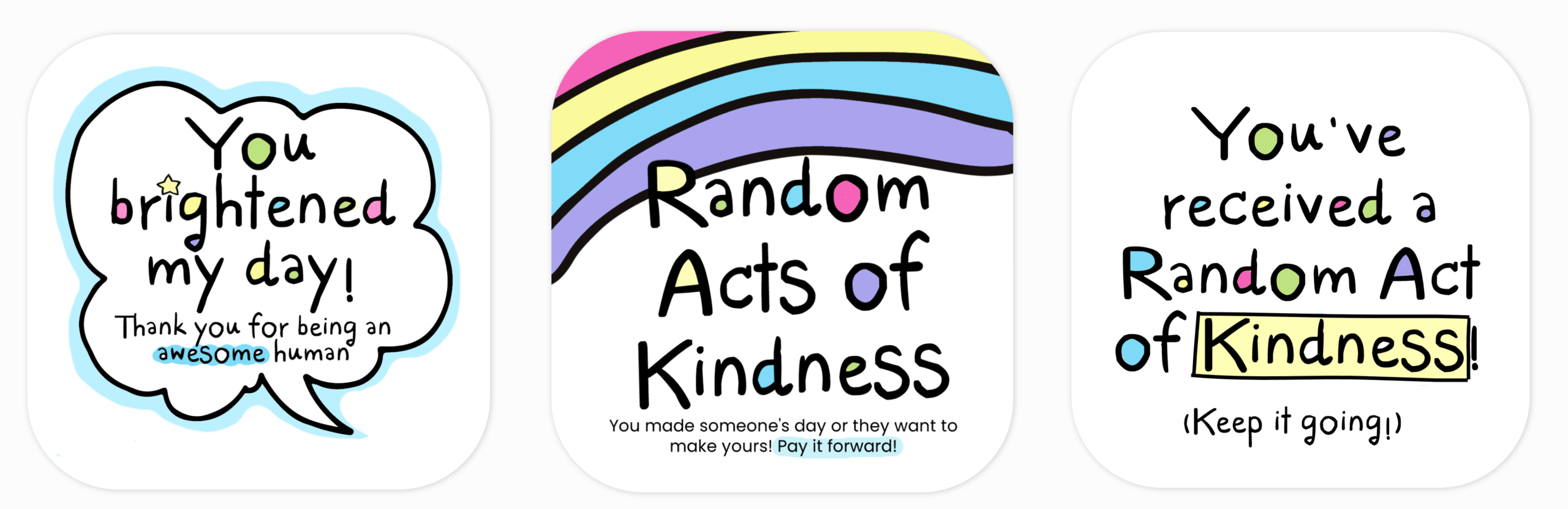 Random Acts Of Kindness Cards – Blessing Manifesting Intended For Random Acts Of Kindness Cards Templates