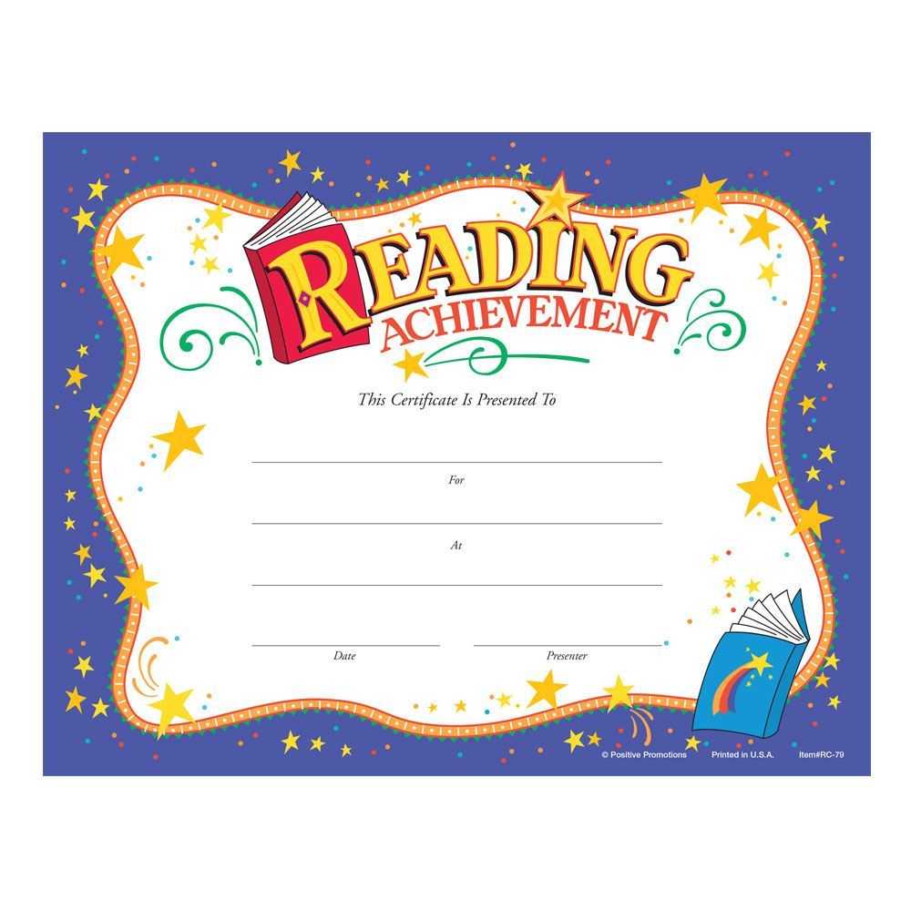 Reading Achievement Award Purple Gold Foil Stamped Certificates – Pack Of 25 With Regard To Officer Promotion Certificate Template