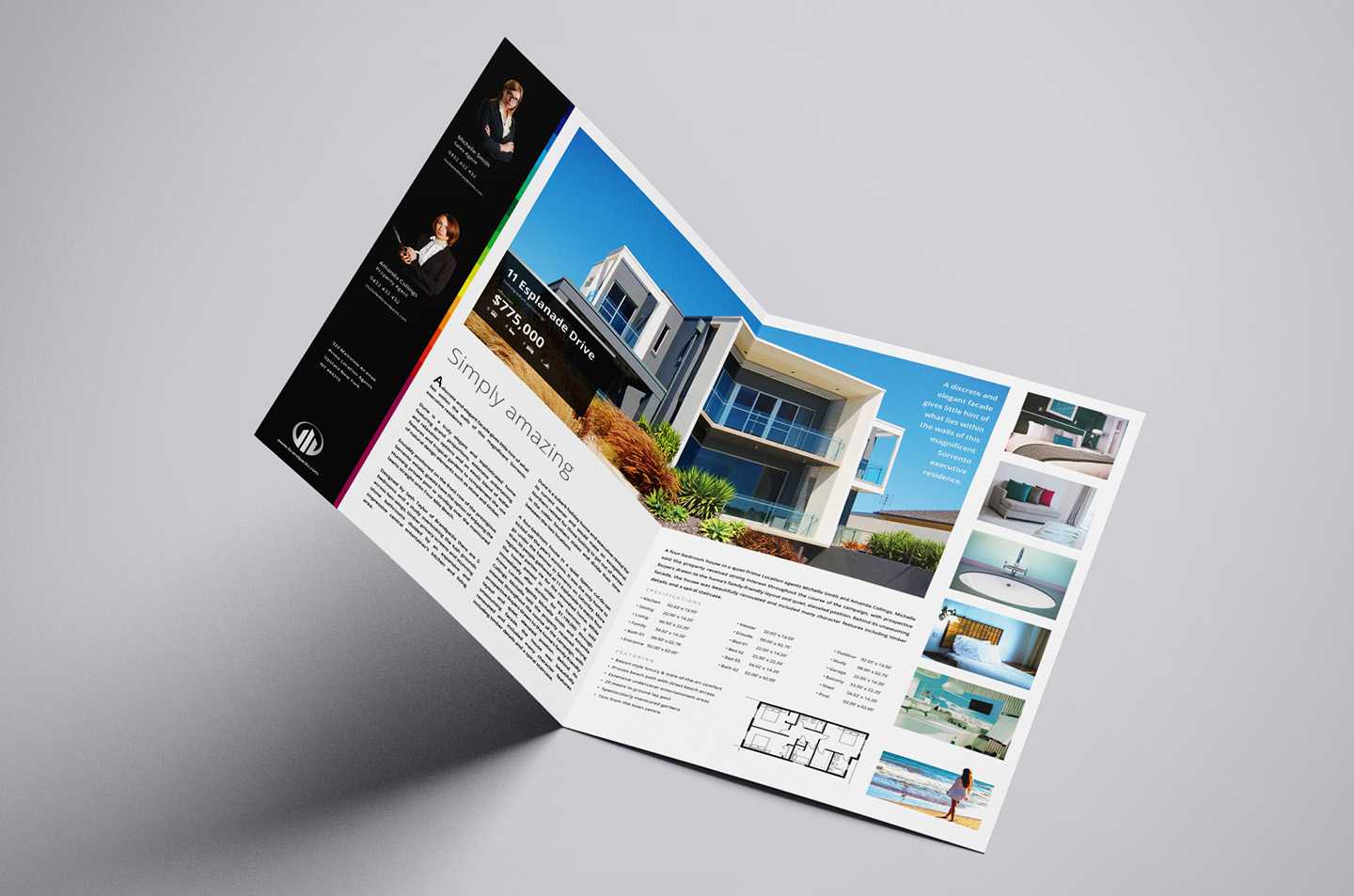Real Estate Agency Brochure Template In Psd, Ai & Vector With Regard To Real Estate Brochure Templates Psd Free Download