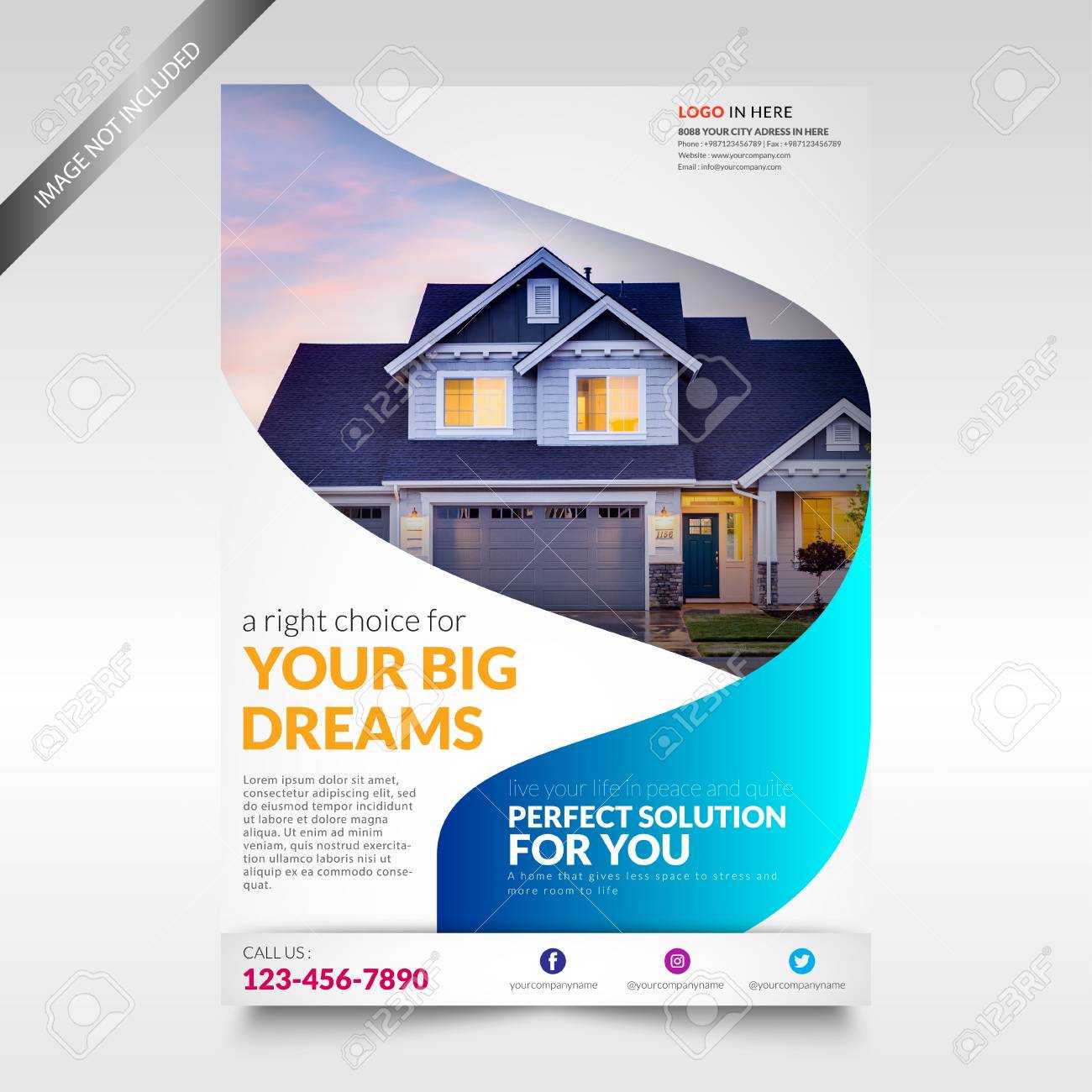 Real Estate Flyer – Calep.midnightpig.co With Regard To Real Estate Brochure Templates Psd Free Download