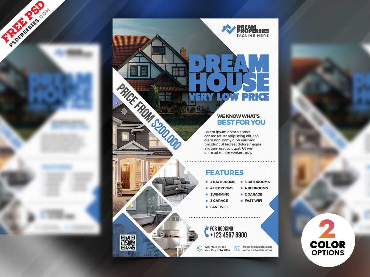 Real Estate Flyer Design Psdpsd Freebies On Dribbble For Real Estate Brochure Templates Psd Free Download