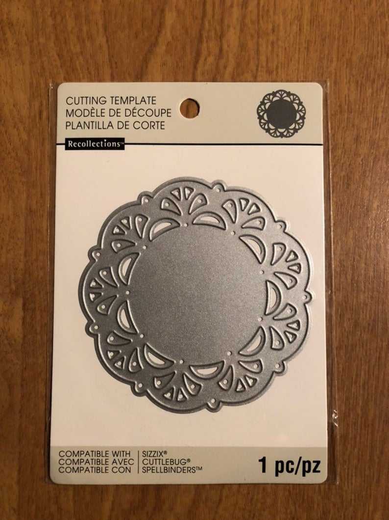 Recollections Doily Cutting Template Die 1 Piece 542688 For Recollections Card Template