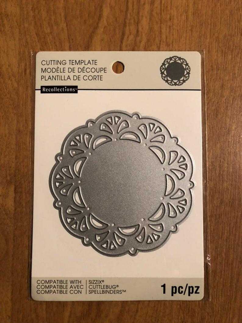 Recollections Doily Cutting Template Die 1 Piece 542688 With Recollections Cards And Envelopes Templates