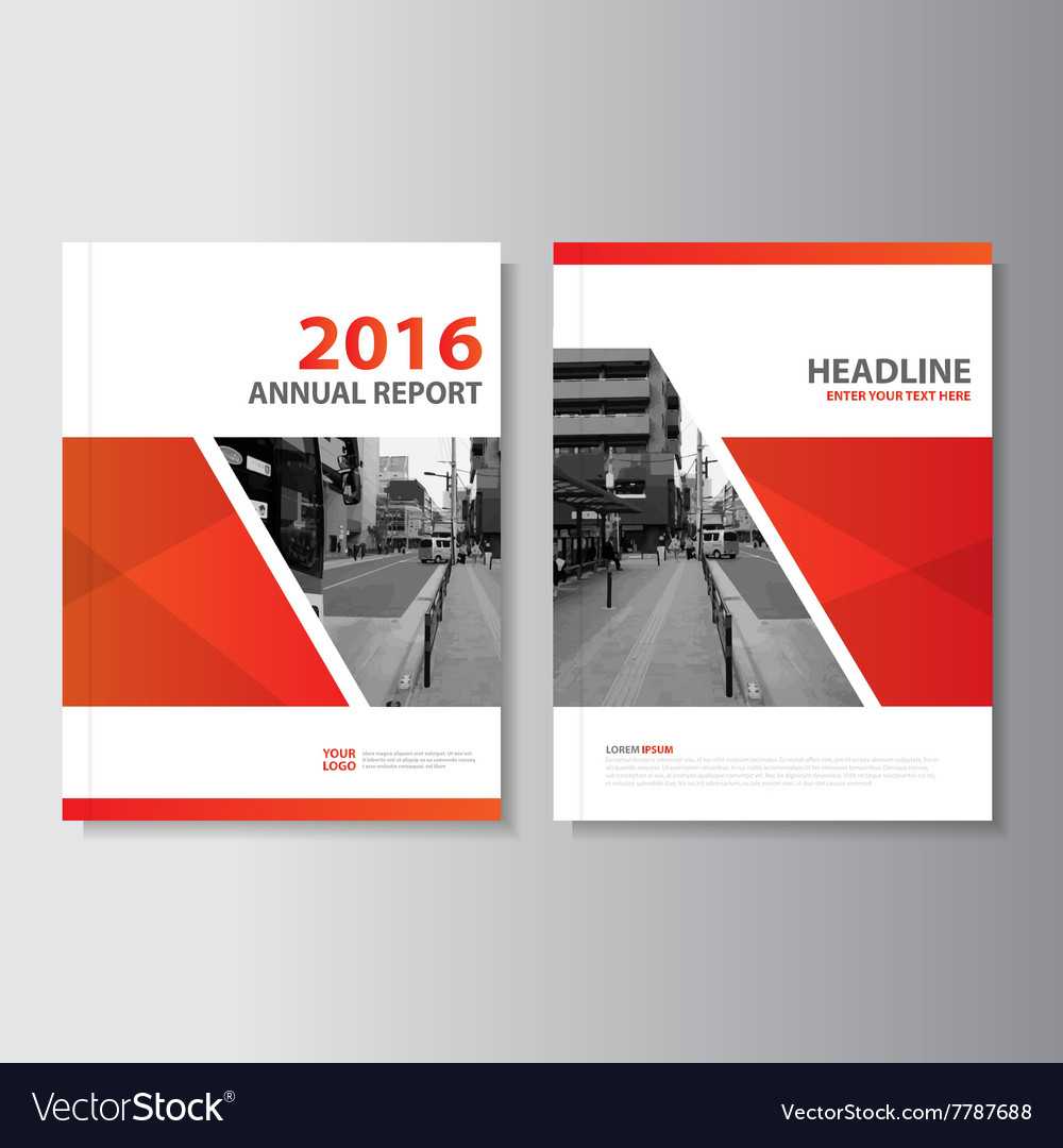 Red Annual Report Leaflet Brochure Flyer Regarding Engineering Brochure Templates Free Download