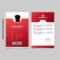 Red Employee Id Card Template – Download Free Vectors Pertaining To Template For Id Card Free Download
