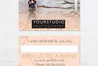Referral Card Template | Pastel Greetings for Referral Card Template