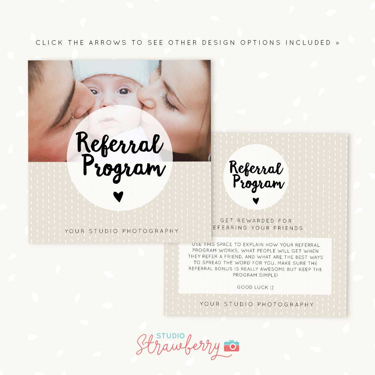 Referral Cards, Referral Card Template, Referral Program, Tell A Friend,  Referral Photoshop Template, Word Of Mouth Marketing Board Psd Pertaining To Referral Card Template