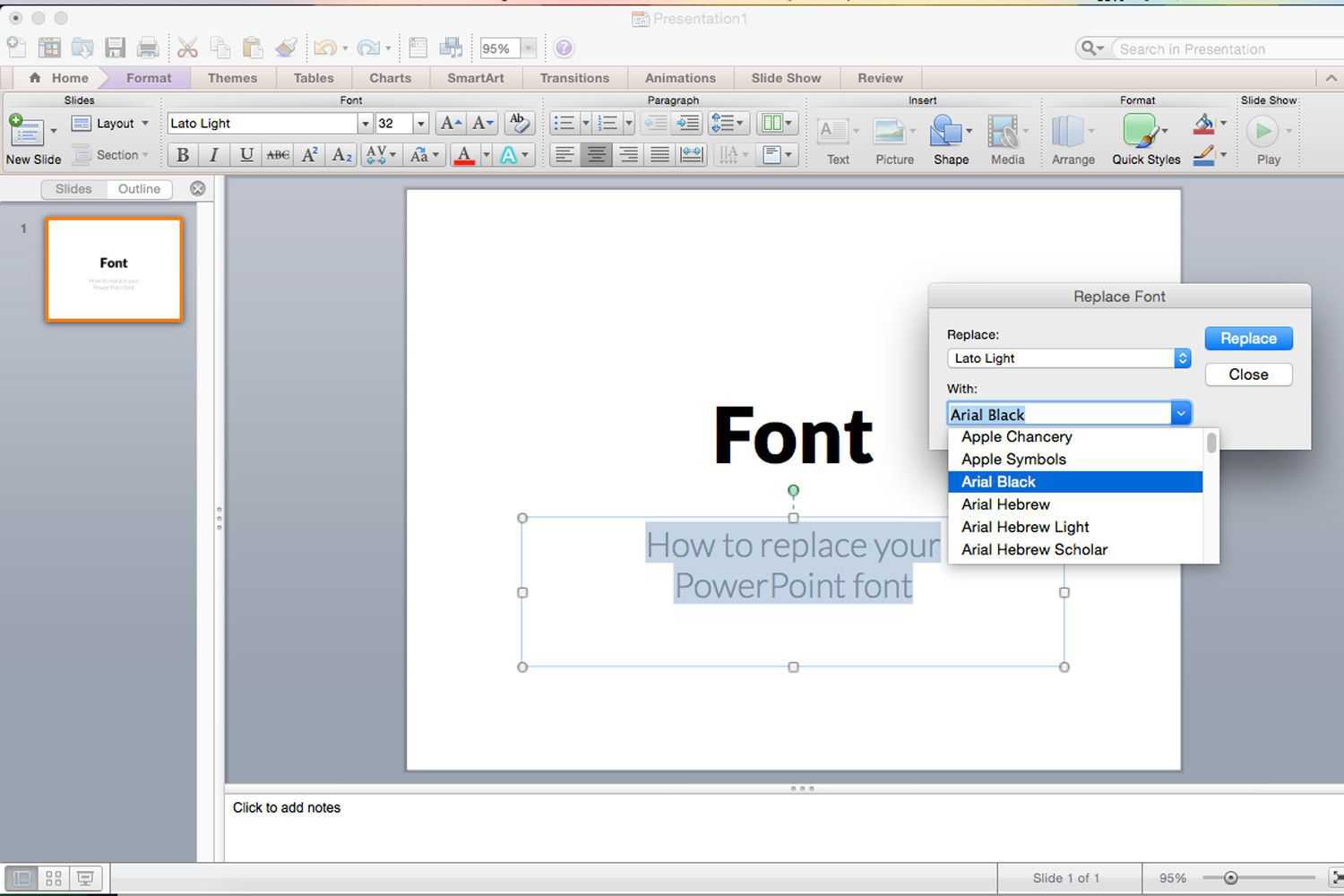 Replacing All The Fonts In My Presentation At One Time Pertaining To Replace Powerpoint Template