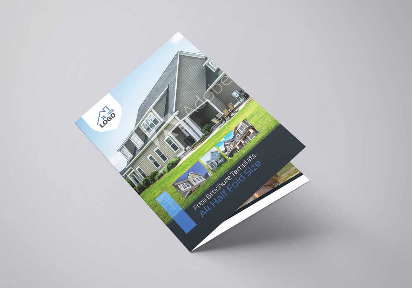 Residential Real Estate Half Fold Brochure Template Throughout Half Page Brochure Template