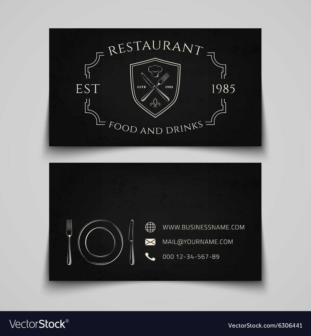 Restaurant Business Card Template Within Restaurant Business Cards Templates Free