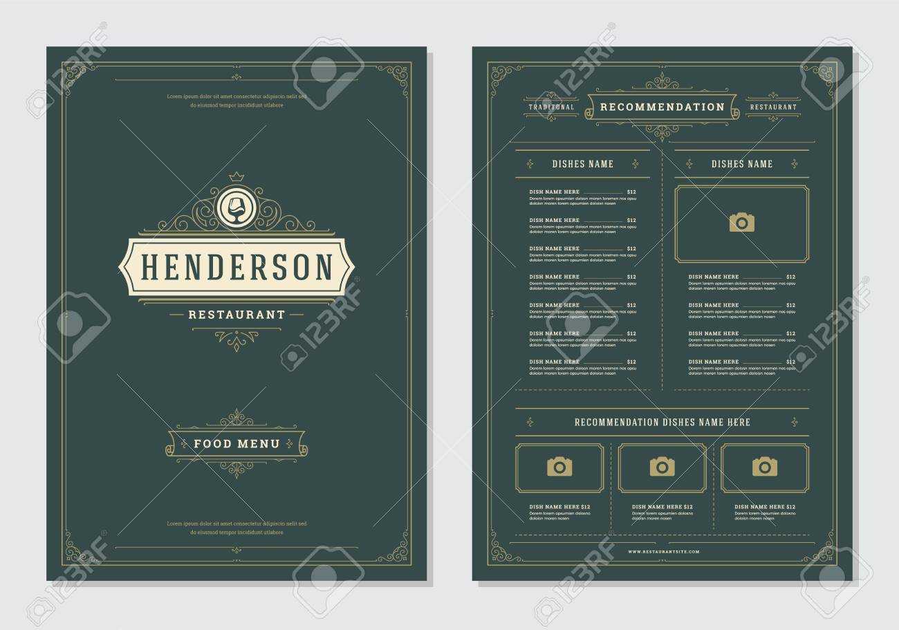 Restaurant Menu Design And Vector Brochure Template. Wine Glass.. For Wine Brochure Template