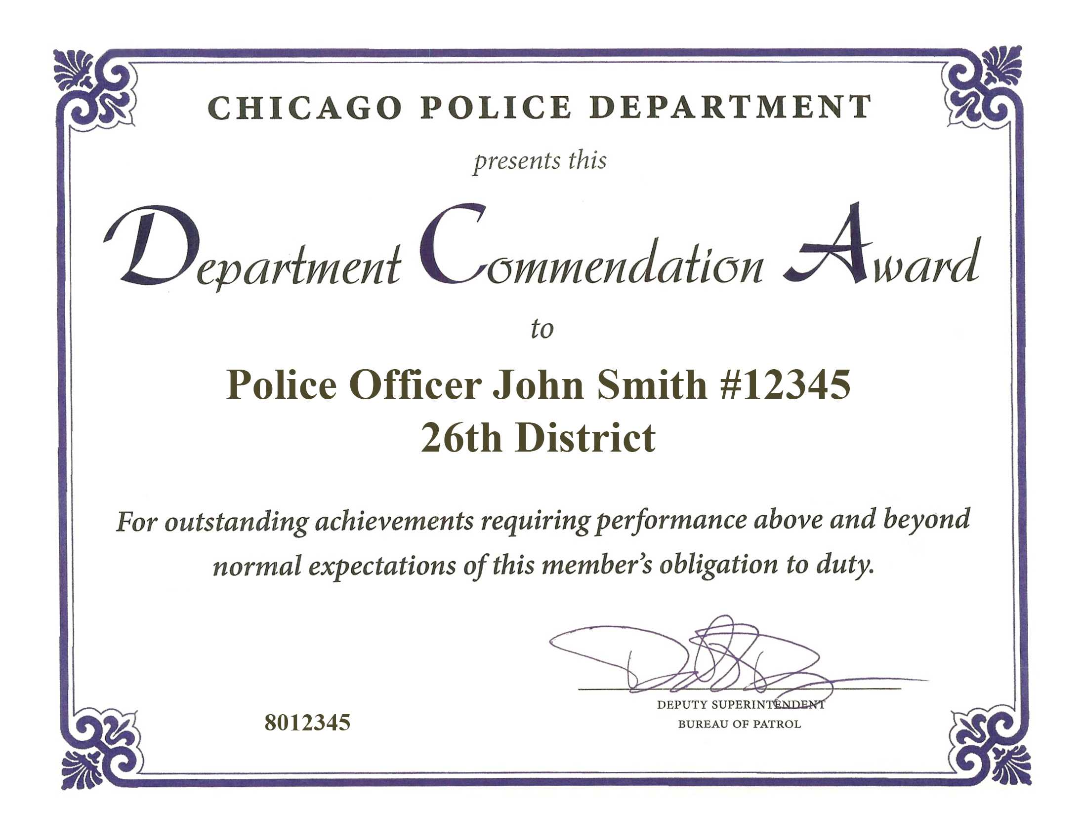Ribbon Awards | Chicagocop Pertaining To Life Saving Award Certificate Template