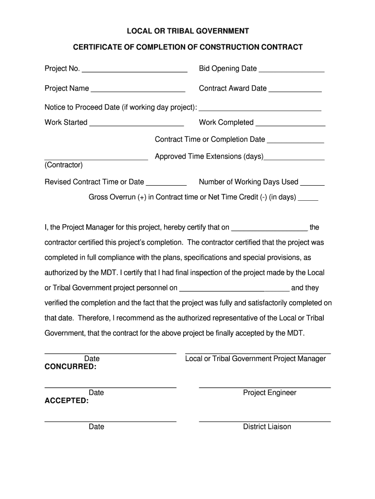 Roofing Certificate Of Completion – Fill Out And Sign Printable Pdf  Template | Signnow In Certificate Of Completion Template Construction