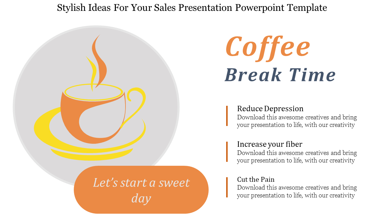 Sales Presentation Powerpoint Template For Depression Powerpoint Template