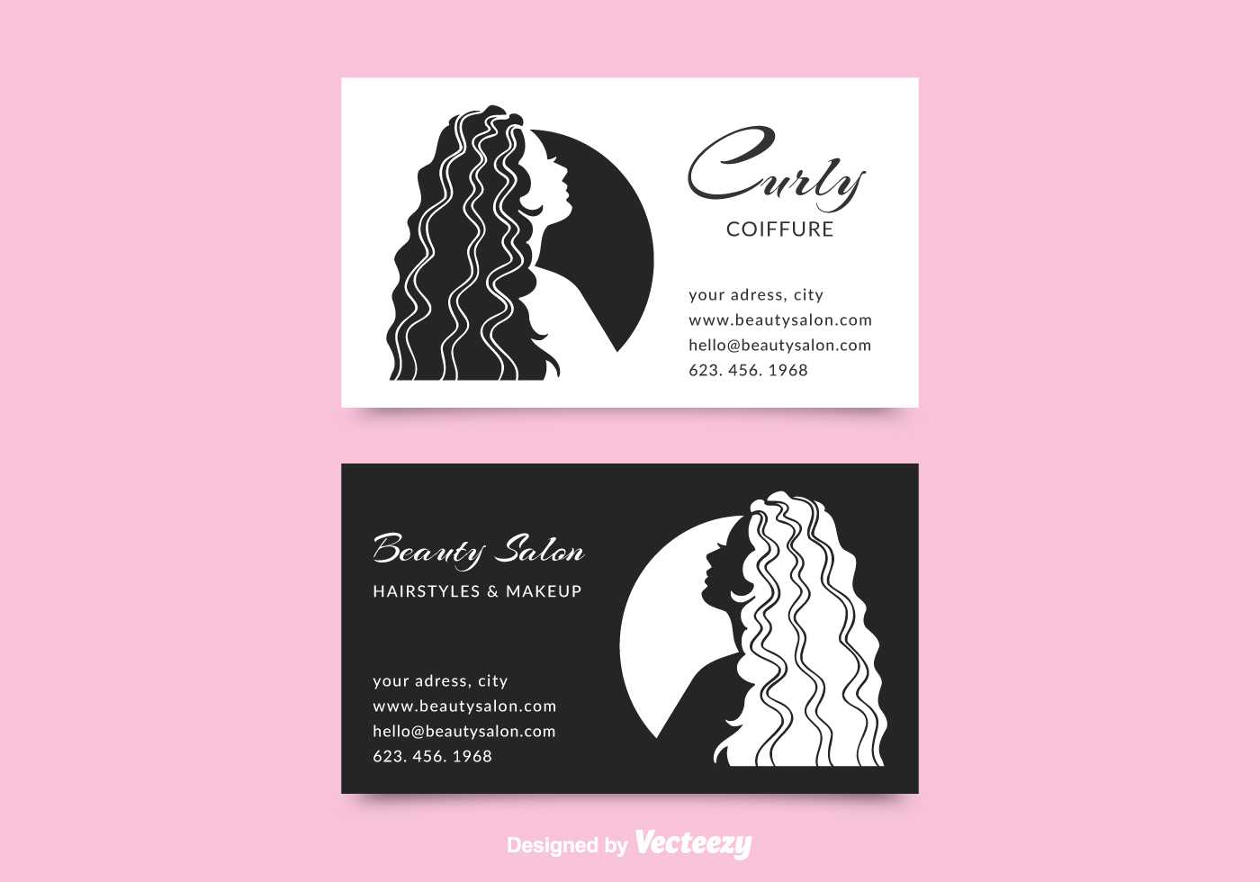 Salon Business Card Free Vector Art – (91 Free Downloads) With Regard To Hairdresser Business Card Templates Free