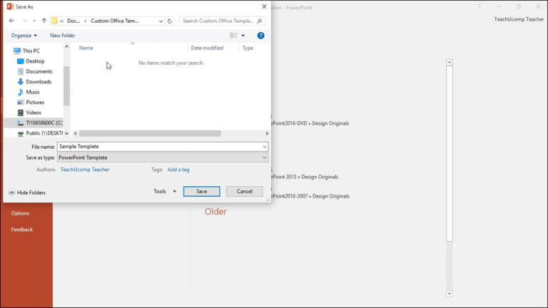 how to save a powerpoint template mac