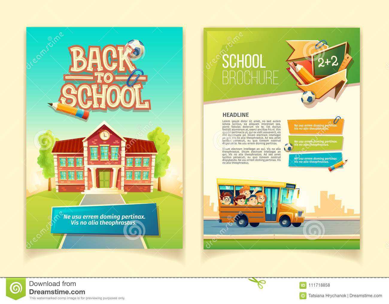 School Pamphlet Design Free Download – Yeppe For School Brochure Design Templates