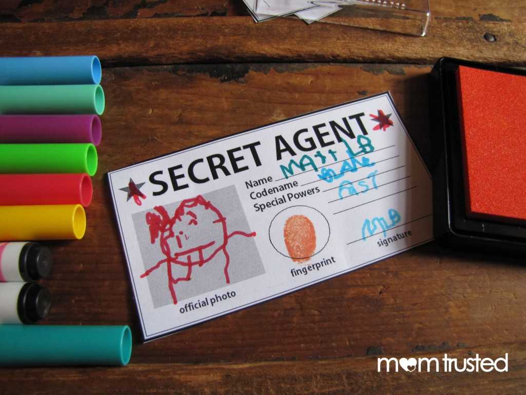 Secret Agent Id Card – Free Printable!preschool Activities Intended For Spy Id Card Template