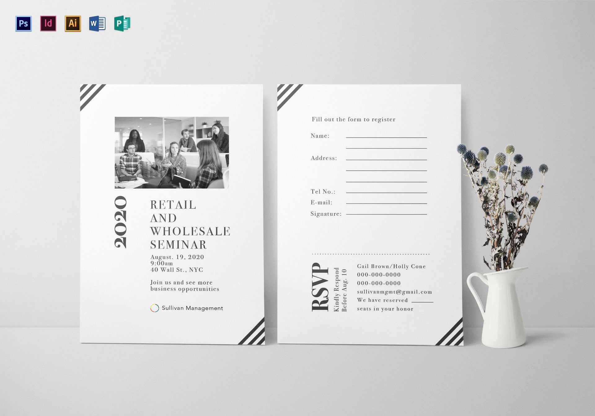 Seminar Invitation Card Template With Regard To Seminar Invitation Card Template