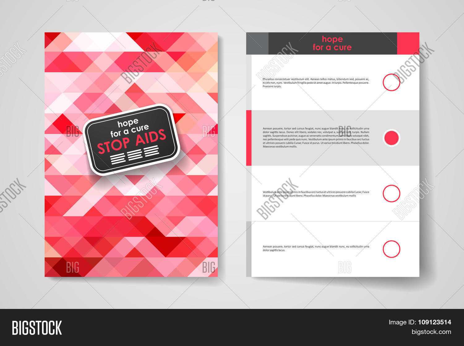 Set Brochure, Poster Vector & Photo (Free Trial) | Bigstock With Hiv Aids Brochure Templates