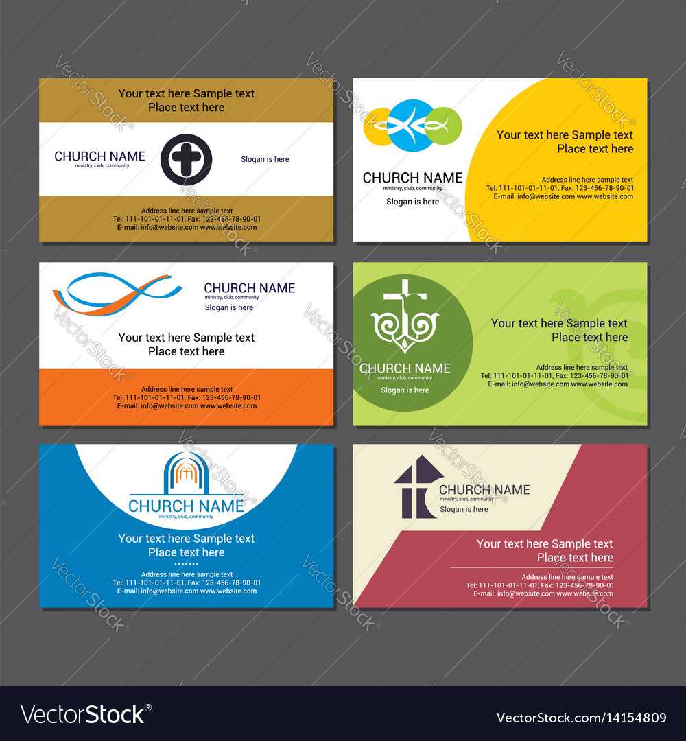 Set Christian Business Cards For The Church Within Christian Business Cards Templates Free