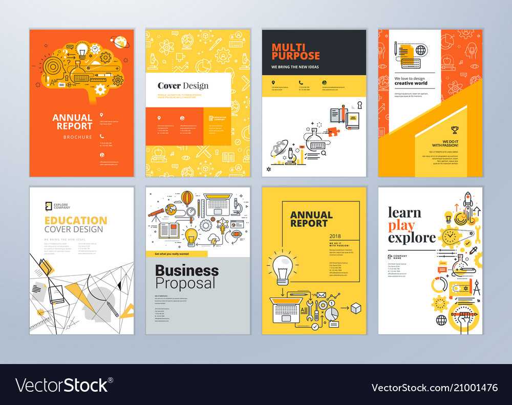 Set Of Brochure Design Templates Of Education For Brochure Design Templates For Education