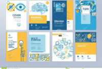 Set Of Brochure Design Templates On The Subject Of Education with School Brochure Design Templates