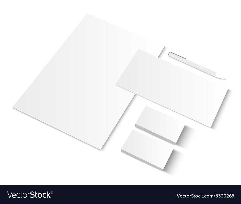 Set Of Ci Blank Templates With Business Cards For Plain Business Card Template