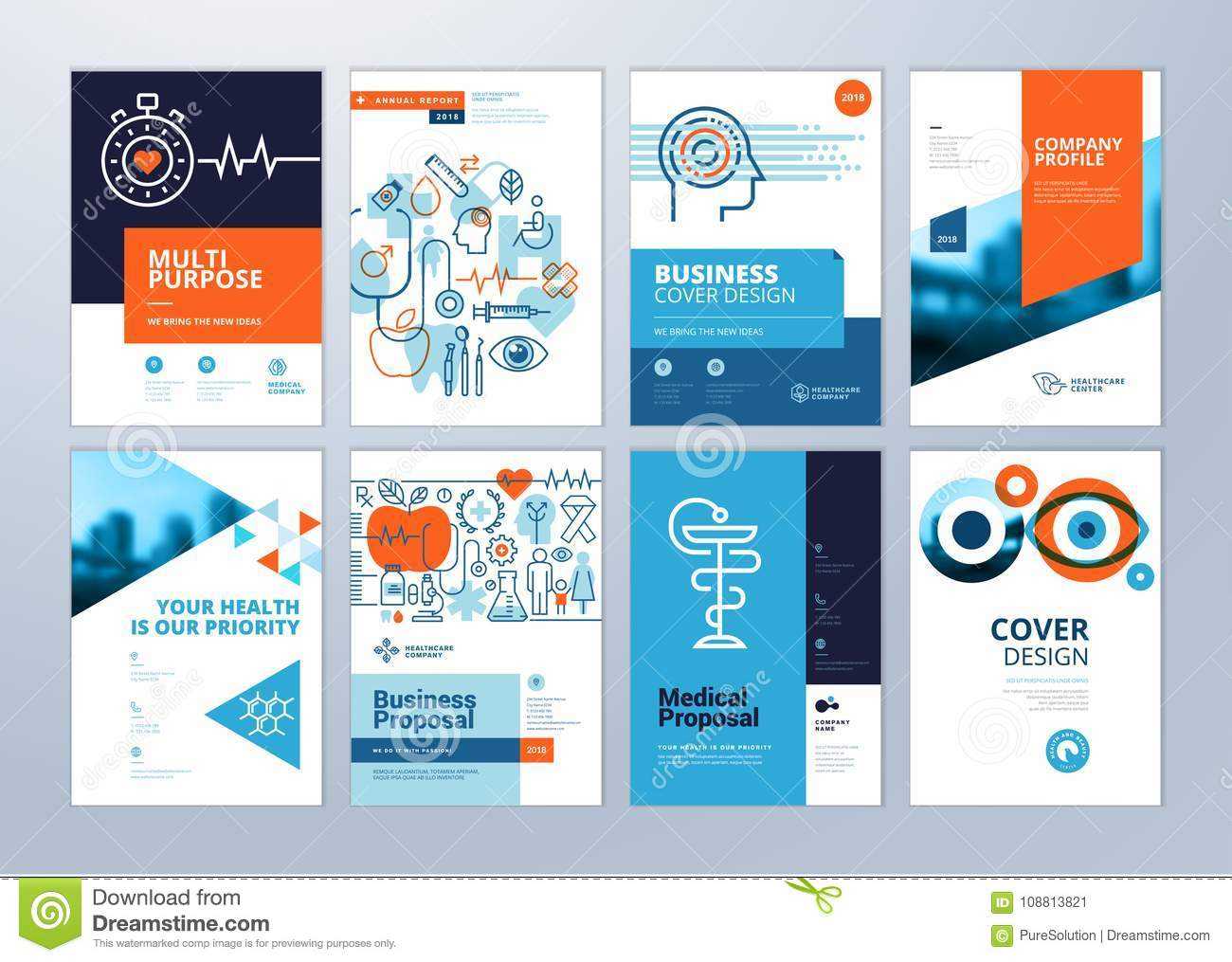 Set Of Medical Brochure, Annual Report, Flyer Design Regarding Healthcare Brochure Templates Free Download
